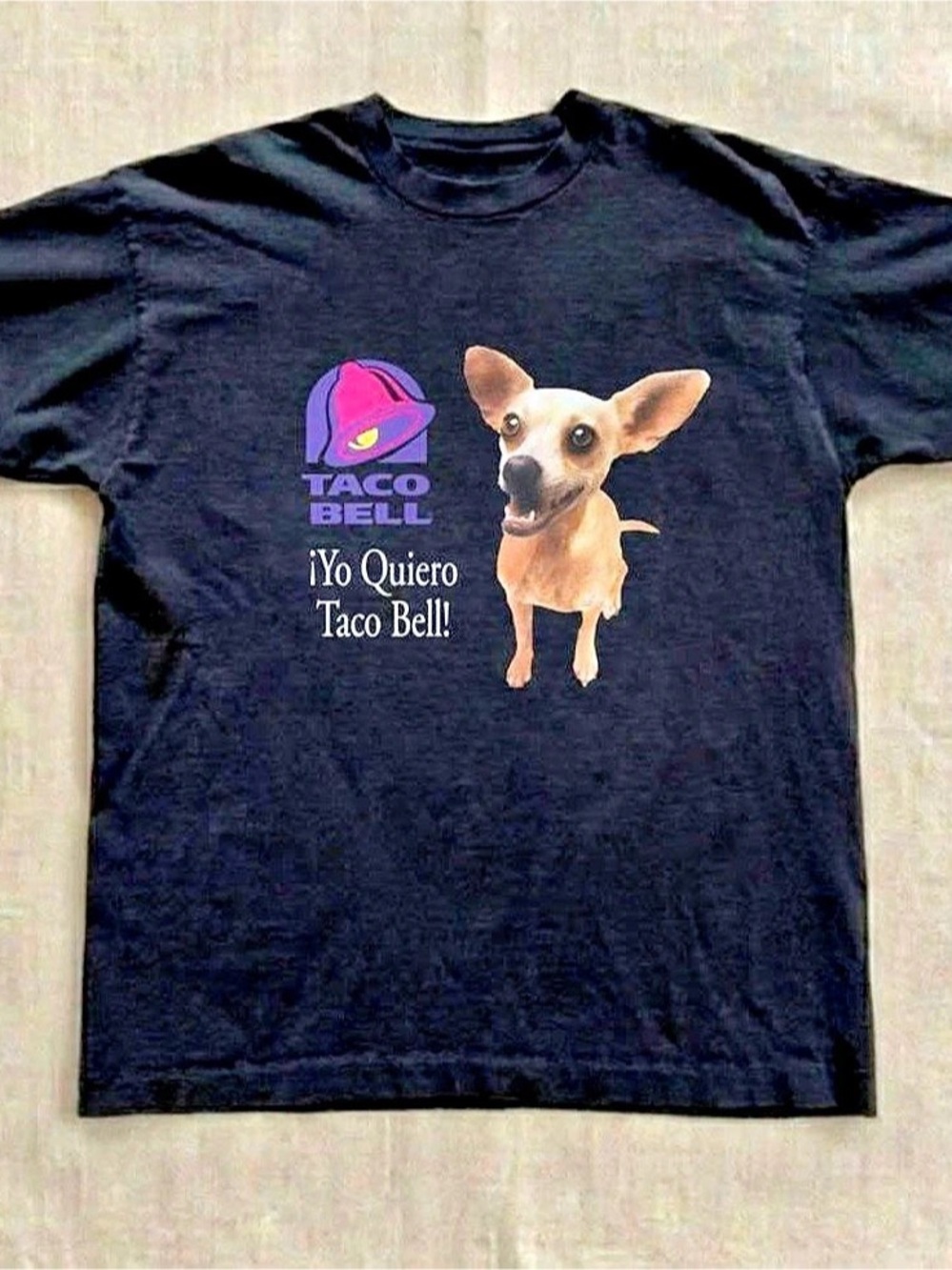 Taco Bell Yo Quiero Taco Bell Chihuahua T-Shirt Black